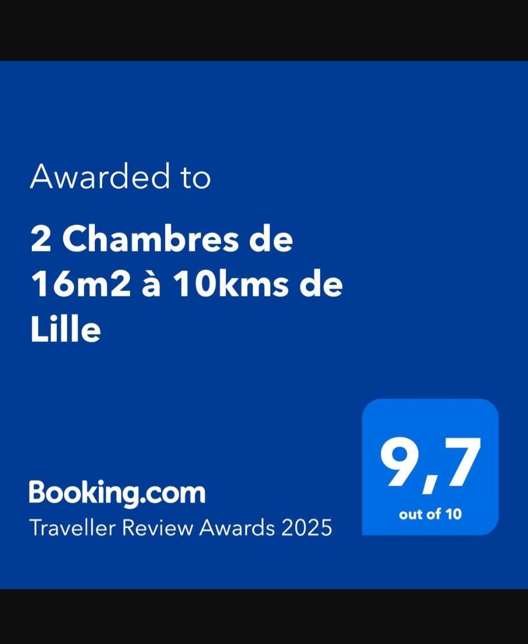 2 Chambres de 16m2 à 10kms de Lille Beaucamps-Ligny Esterno foto